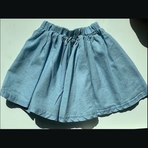 Girls' Soft Denim Circle Skirt
